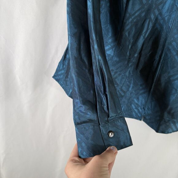 Coldwater Creek Jacket Women's Medium Petite Green Full Zip Long Sleeve - Picture 6 of 11